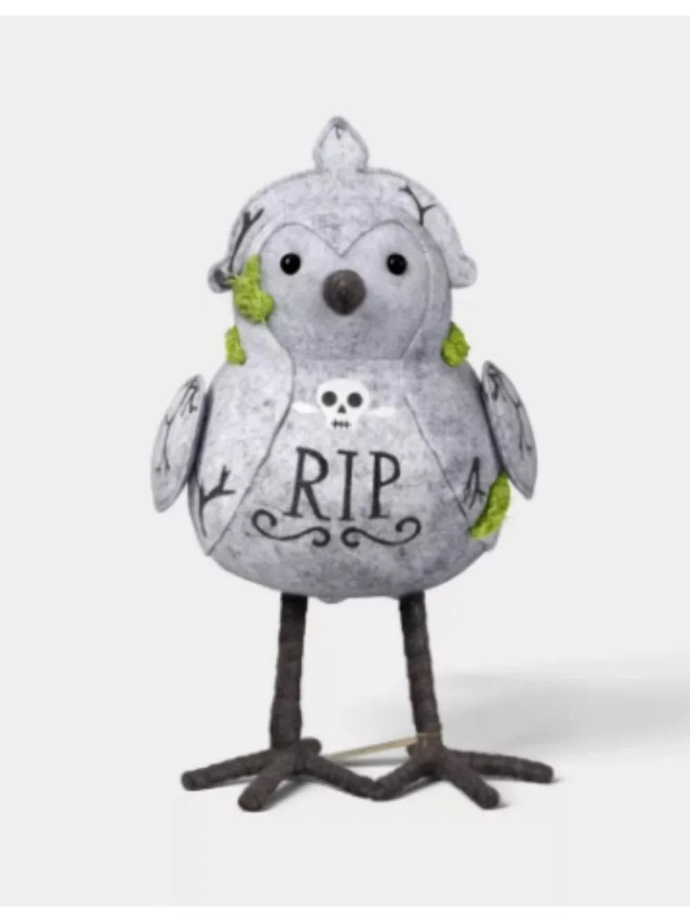 NWT Featherly Friends 'Ripley' Tombstone Bird Figurine - Hyde and EEK